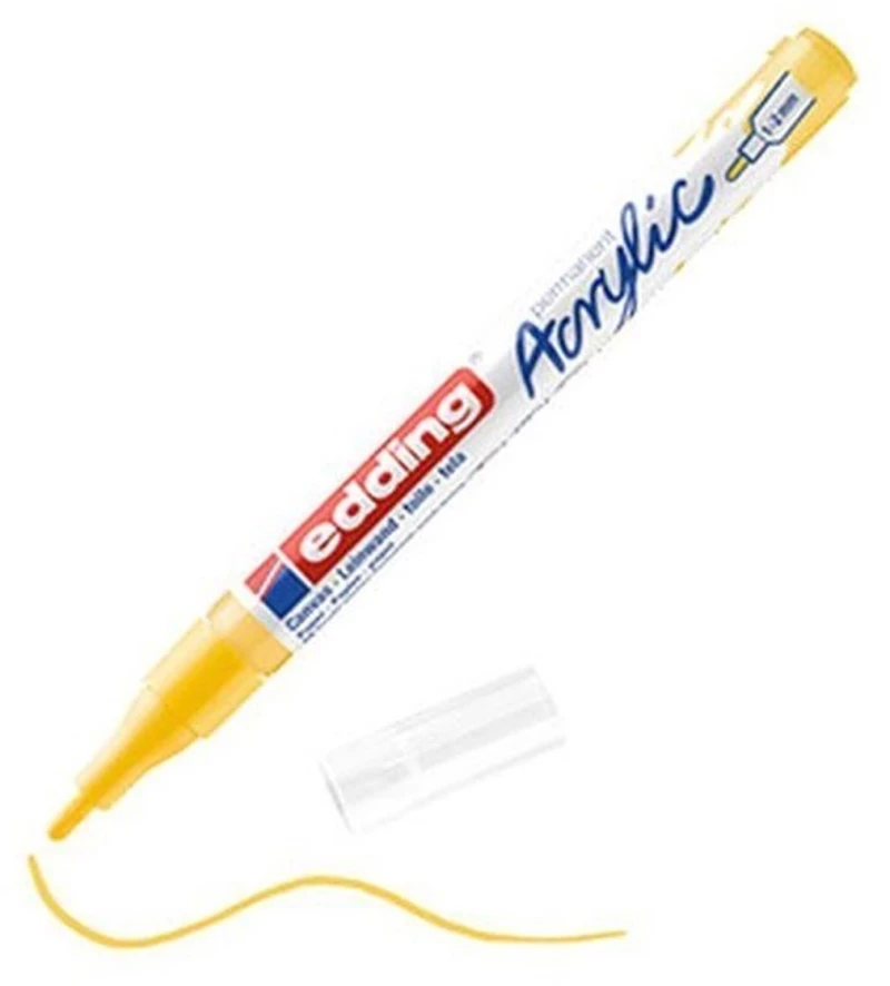 Μαρκαδόρος Edding 5300 Ακρυλικός 1-2mm Fine Traffic Yellow 905