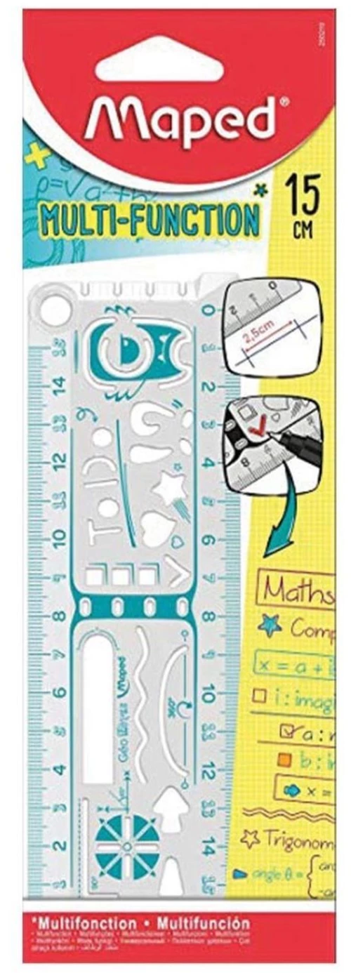 Χαρακές Maped 15cm Με Στένσιλ