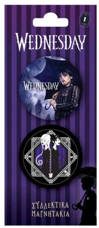 Wednesday-Στρογγυλοί Μαγνήτες 1