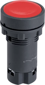 BUTTON EL- EA42 NC RED