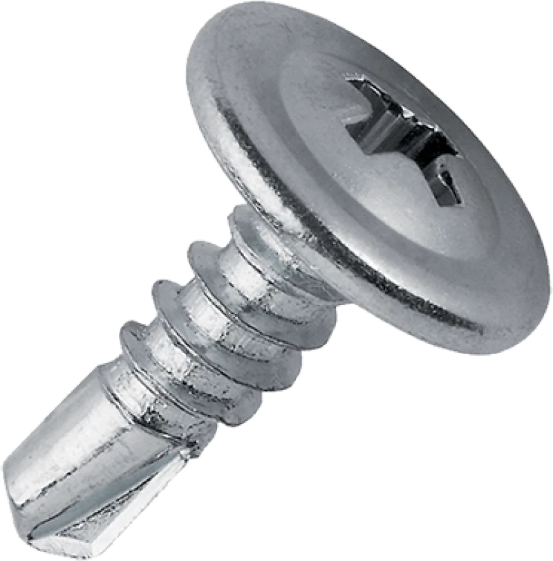 SELF DRILLING SCREW WITH TRUSS WASHER HEAD PH2 4.2x13mm