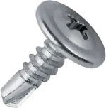 SELF DRILLING SCREW WITH TRUSS WASHER HEAD PH2 4.2x13mm