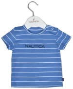 Nautica Des.11 T-Shirt  Jersey Organic Μπλε Ριγέ 80cm 9-12 μηνών