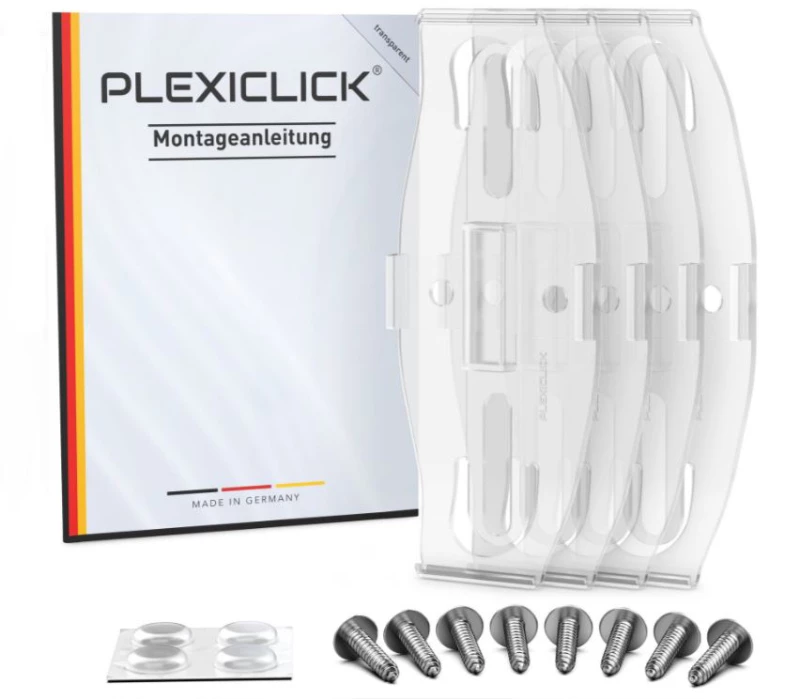 ΠΛΑΙΣΙΑ ΠΙΝΑΚΙΔΑΣ ΠΛΕΞΙΓΚΛΑΣ ΔΙΑΦΑΝΑ PLEXICLICK® V2 ΓΙΑ 2 ΠΙΝΑΚΙΔΕΣ