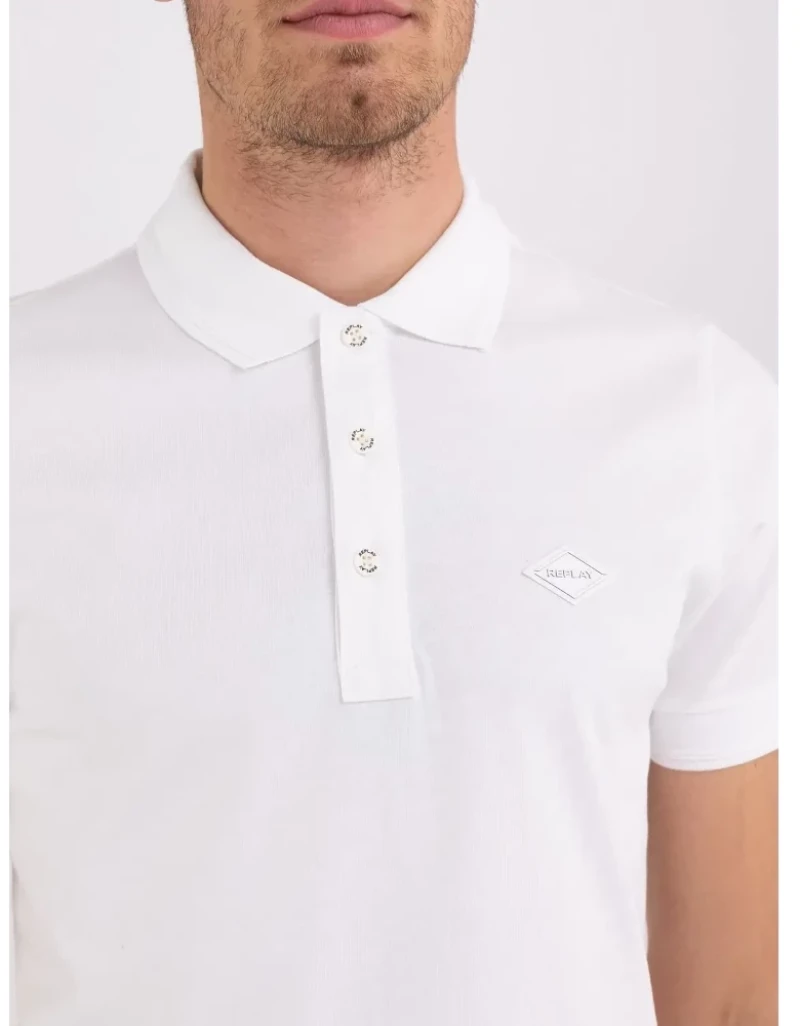 Replay Men's Jersey Polo White