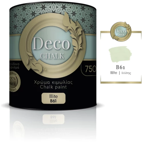 Χρώμα κιμωλίας νερού Deco Chalk Paint 750ml - B61 Ιλλίτης