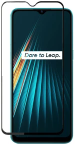 Full Screen Tempered Glass Screen Protector for Realme 5i/5/5s Black