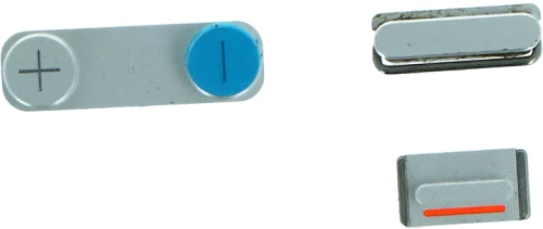 Πλαϊνά Κουμπιά / Power Volume Mute Buttons for iPhone 5s/SE Silver