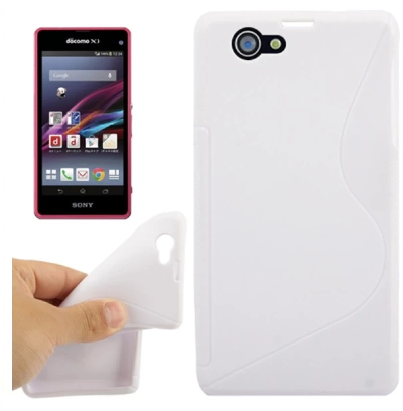 S Line TPU Case for Sony Xperia Ζ1 Compact White