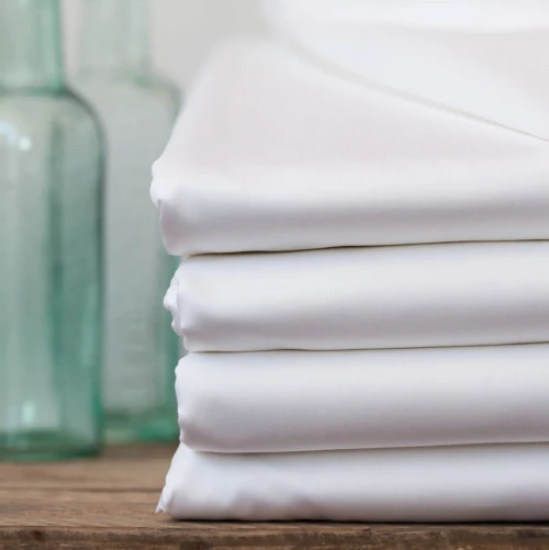 Σεντόνι Cotton Luxury Line Satin Plain TC250 Cotton 100% 170x280 Le Blanc