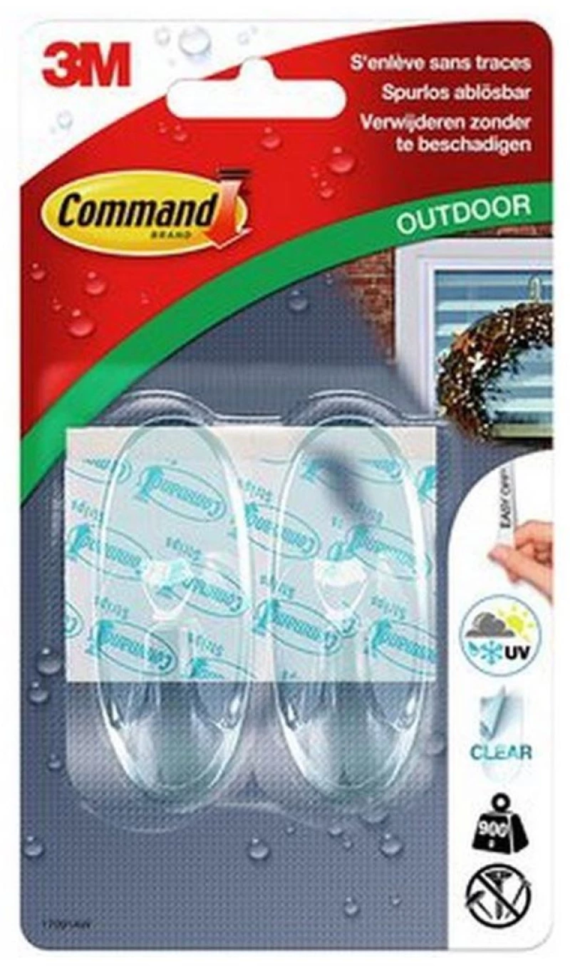 Γατζάκι 3Μ 17091AW Outdoor 2τμχ Διαφανές Max900gr