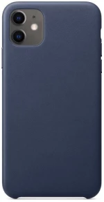 ECO Leather case cover for iPhone 12 mini navy blue