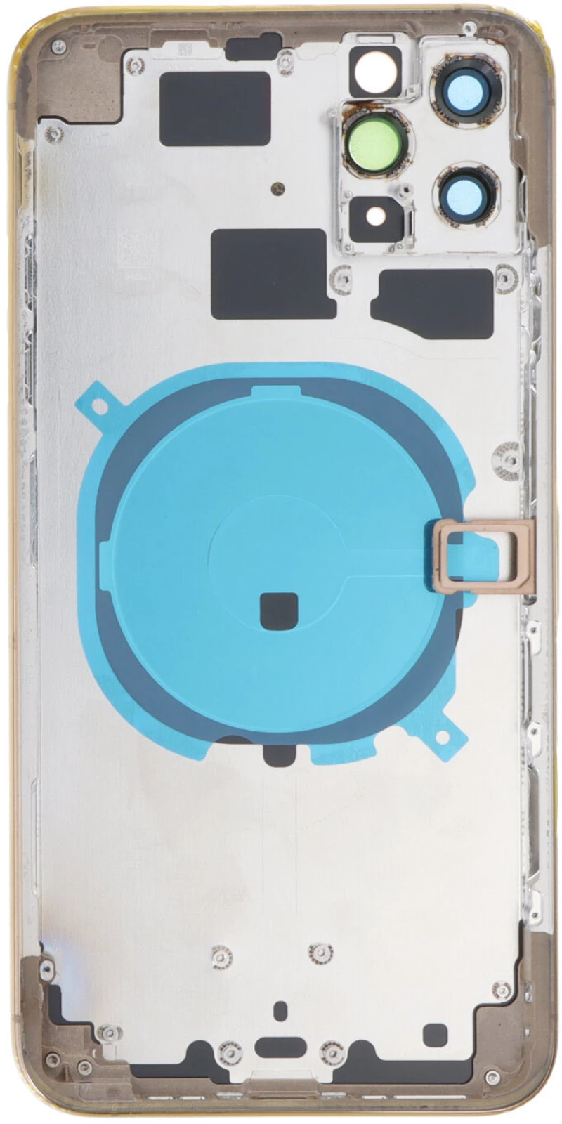 Middle Frame + Battery Door + Back Camera Lens and Bezel + Side Buttons + SIM Card Tray for iPhone 11 Pro Max European Version Gold