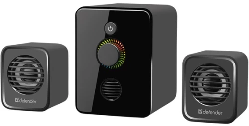 Defender loudspeakers V12, 2.1, 11W, black, volume control, power button, backlit, 40Hz~18kHz