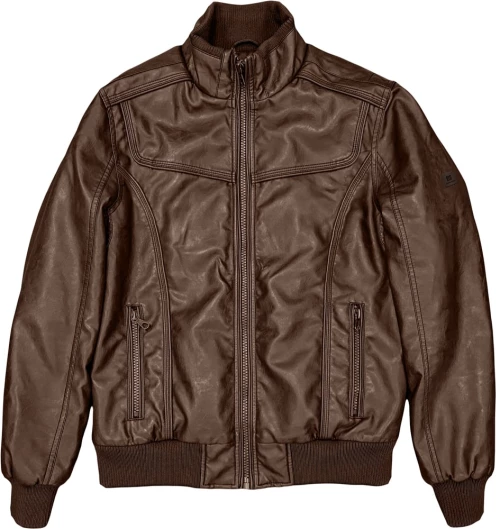 REBASE Leather Jackets (232.RLJK.016-BROWN)