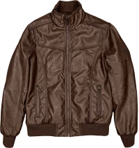 REBASE Leather Jackets (232.RLJK.016-BROWN)