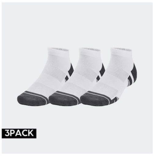 UNDER ARMOUR PERFORMANCE TECK 3PPK SOCKS (1379504-100)