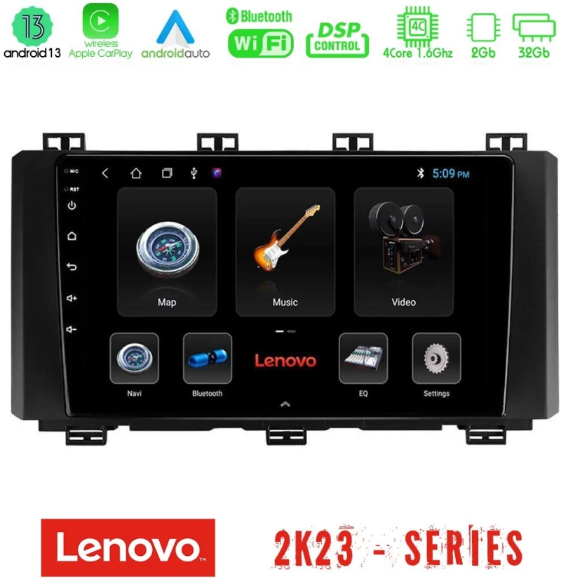 Lenovo Car Pad Seat Ateca 2017-2021 4Core Android 13 2+32GB Navigation Multimedia Tablet 9" U-LEN-ST015N