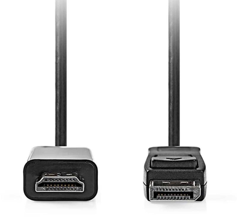 NEDIS CCGL37100BK20 DISPLAYPORT CABLE DISPLAYPORT MALE - HDMI CONNECTOR 1080p 2.00m BLACK