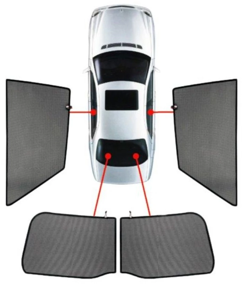 ISUZU D-MAX 4D 2011+ ΚΟΥΡΤΙΝΑΚΙΑ ΜΑΡΚΕ CAR SHADES - 4 ΤΕΜ. PVC.ISU-DMAX-4-A