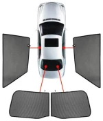 ISUZU D-MAX 4D 2011+ ΚΟΥΡΤΙΝΑΚΙΑ ΜΑΡΚΕ CAR SHADES - 4 ΤΕΜ. PVC.ISU-DMAX-4-A