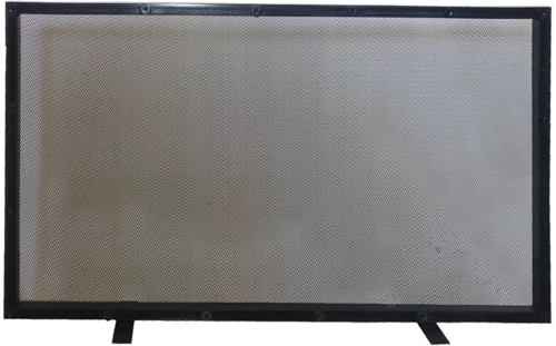 Παραβάν Τζακιού Μονόφυλλο Μαύρο 80x54cm