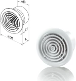 Ανεμιστήρας Οροφής Λευκό Φ125mm
