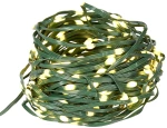 100 LED Ηλιακά Λαμπάκια Πράσινο Καλώδιο Θερμό Λευκό Φως IP65
