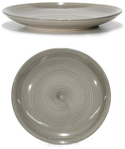 Πιάτο Φρούτων Taupe Κεραμικό Φ19cm