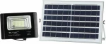 V-TAC LED Ηλιακός Προβολέας 12W Μαύρος Φως Ημέρας 8573