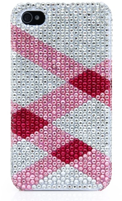 Back Cover Strass για iPhone 4/4s A118 A118 OEM_ΑΣΠΡΟ
