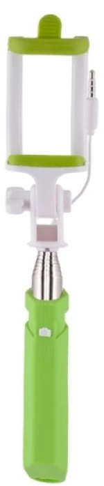 RAINBOW MINI MONOPOD 3.5mm PLUG SELFIE MONOPOD GREEN SF116