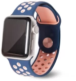 OEM SILICONE BAND FOR APPLE WATCH 38-40-41MM (BLUE/PINK) 111.0205