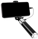 Selfie Stick MONOPOD EARLDOM WITH LIGHTNING CABLE  78CM BLACK ET-ZP13