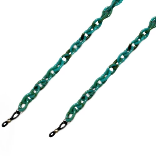SH118 Αλυσίδα Γυαλιών SMALL TURQUOISE HOOPS