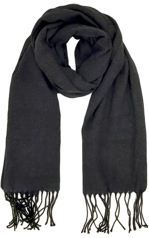 215502.155 COVERI COLLECTION ΚΑΣΚΟΛ ΑΝΔΡΙΚΟ CASHMERE TOUCH ΣΚΟΥΡΟ ΓΚΡΙ ΣΕ ΠΟΛΥΤΕΛΗ ΣΥΣΚΕΥΑΣΙΑ