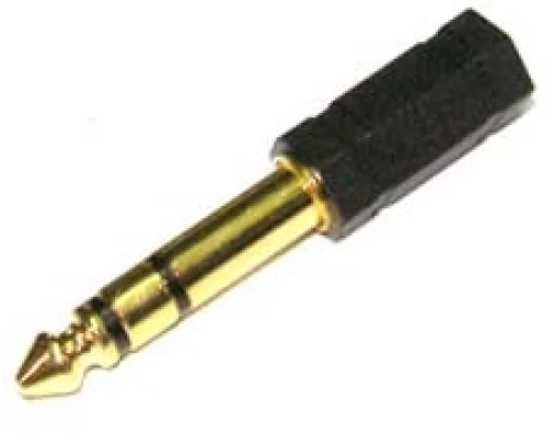 ADAPTOR 6.3mm² STEREO / 3.5mm² STEREO ΘΗΛΥΚΟ ΕΠΙΧΡΥΣΟ AU1303 UNI
