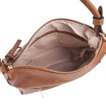 Τσάντα χιαστί Dudlin 3050-382B 183050_Σκουρο Μπεζ