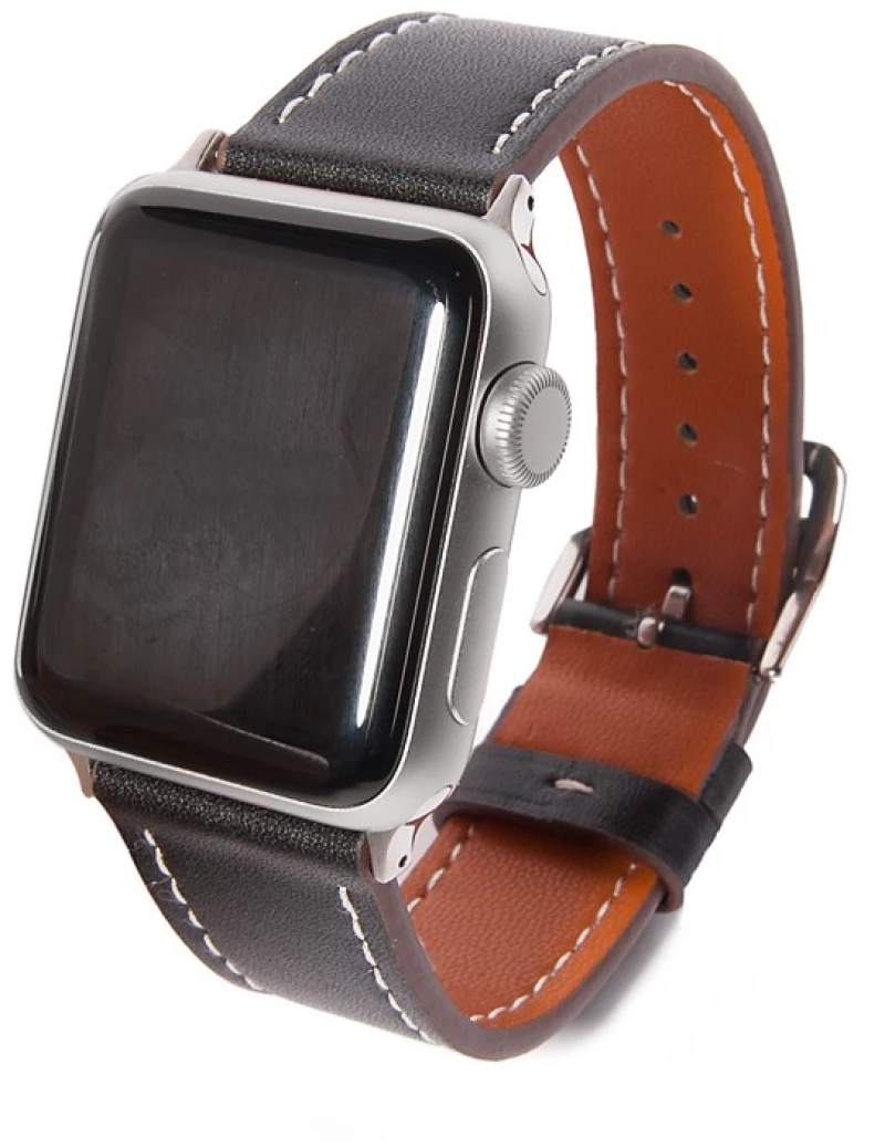 OEM ΛΟΥΡΑΚΙ ΓΙΑ APPLE WATCH (38-40-41mm) ΣΥΝΘΕΤΙΚΟ ΔΕΡΜΑ_ΜΑΥΡΟ