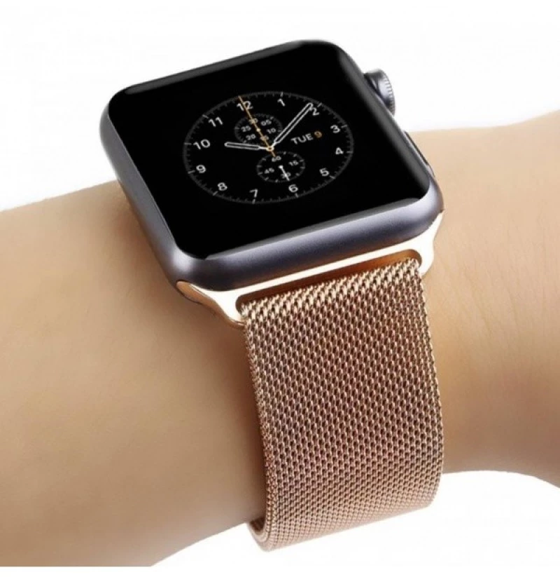 OEM MILANESE LOOP ΓΙΑ APPLE WATCH 38-40-41 mm OLD GOLD 111.0256