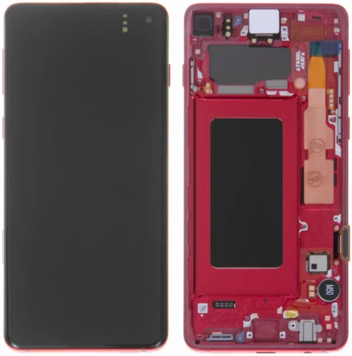 Samsung (GH82-18850H) OLED Touchscreen - Red, Galaxy S10; SM-G973F
