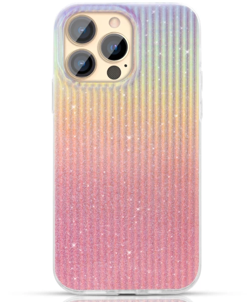 Kingxbar Travel Series luxurious elegant case for iPhone 13 Pro orange (Sunset)