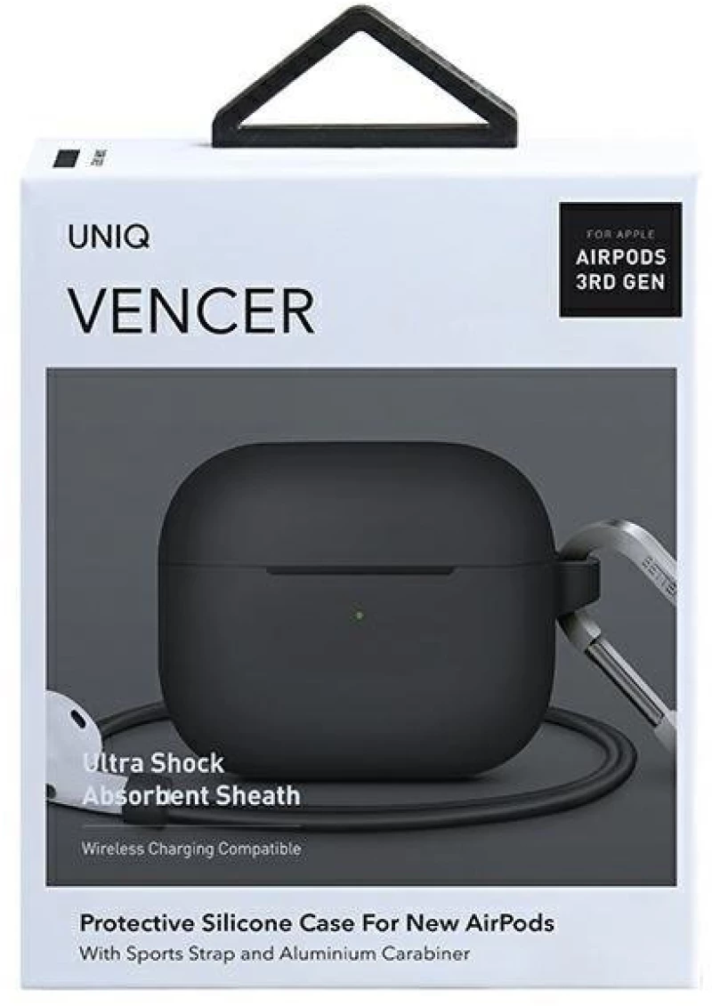 Uniq case Vencer AirPods 3rd gen. Silicone gray / charcoal dark gray