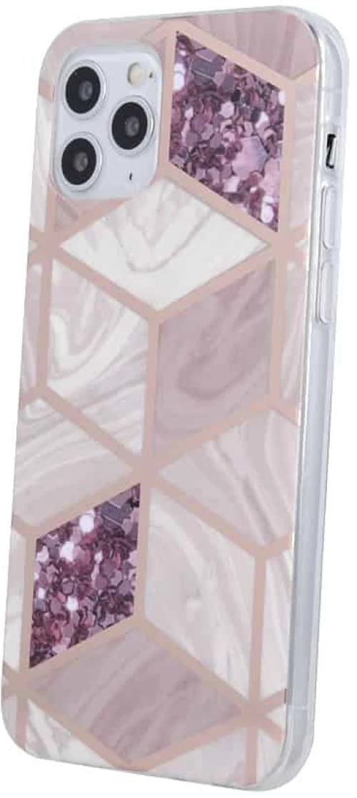 Geometric Marmur Case for iPhone 13 Mini 5,4" heather