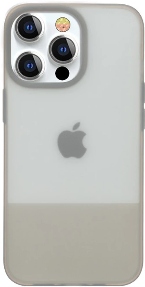 Kingxbar Plain Series case cover for iPhone 13 silicone cover gray