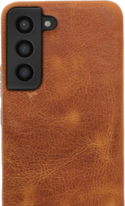 Minim (MM-10355) Minim Backcover - Cognac, Samsung Galaxy S22
