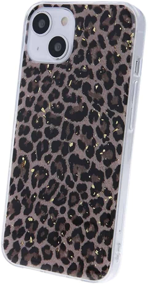 Gold Glam case for iPhone 13 Pro 6,1" leopard print 2