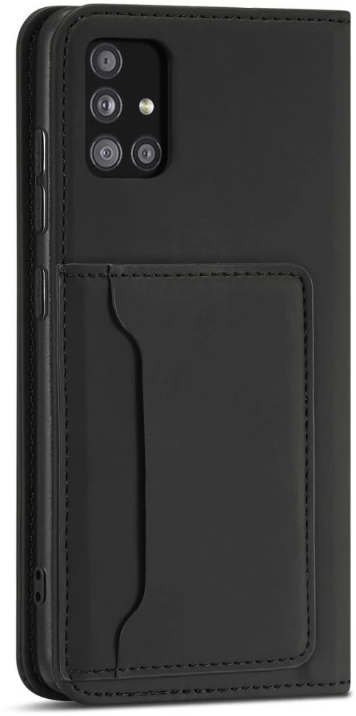 Magnet Card Case Case for Samsung Galaxy A12 5G Pouch Wallet Card Holder Black