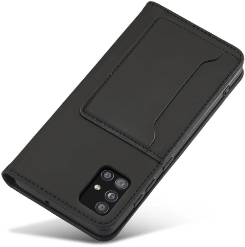 Magnet Card Case Case for Samsung Galaxy A12 5G Pouch Wallet Card Holder Black