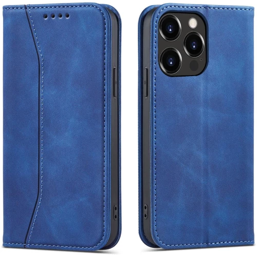 Magnet Fancy Case Case for iPhone 13 Pro Pouch Card Wallet Card Stand Blue